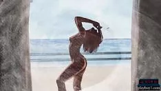 Abspielen Leicht kreolisch vom Bräunen ist diese wunderschöne blonde Schaufensterpuppe, die sehr flexibel ist