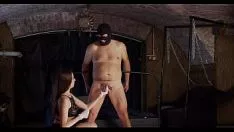 Play This young woman with sexy breasts is whipped and her ass is whipped when she is naked on