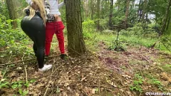 Play Voyeur Caught Us Having Public Sex in the Forest! Big Ass & Big Tits