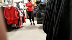 Play Filmed Secretly: Big-Ass Pawg Employee's X-Rated Spandex Adventure